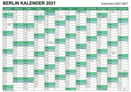 Berlin Kalender 2021 Vorschau